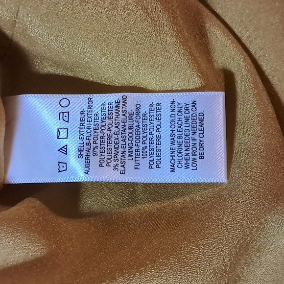 Dress The Population Yellow Fitted Lined Dress Size S - Picture 8 of 8